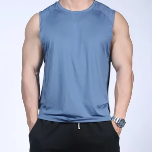 Sportswear Men Active Wear Sports Gym Muscle Polyester Spandex Tank Top for Men