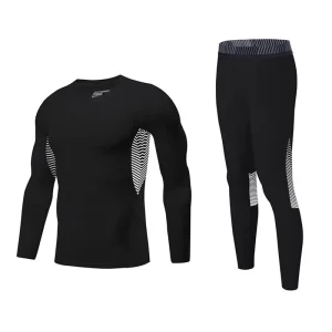 Sportswear Mens Fitness Apparel Slim Long Sleeve Gym Fitness Sets