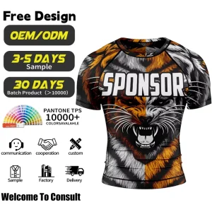 Sportswear Men’s Fitness Clothing Plus Size Activewear Athletic Boxing Rash Guard Men Compression T Shirt