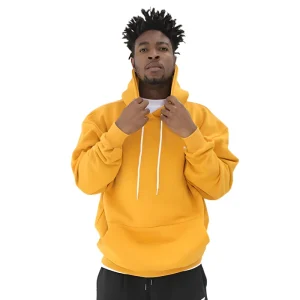 Sportswear Pullovers Men’s Hoodies Autumn and Winter Fleece Long sleeved Pullover Sports Loose Fitness Sweater Men’s Hoodies