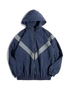 Spring Autumn Casual Men’s Sportswear Jackets Loose Stretch Breathable Quick Dry Polyester Nylon Washed Commuter Outdoor Fashion