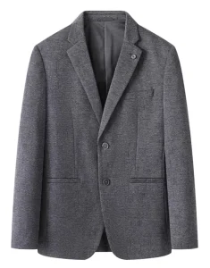 Spring Autumn Men’s Business Blazer, Single Breasted Suit Jacket, Plus Size, Loose Knitted Outwear