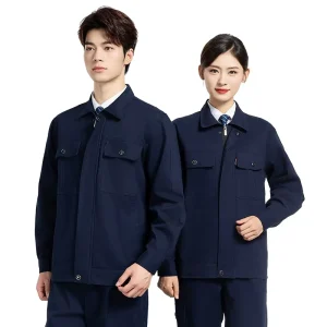 Spring Autumn Pure Cotton Men’s Workwear Suit Customized Wear Resistant Labor Protection Clothing Top Factory Clothes