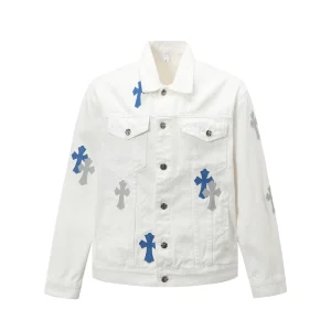 Spring Men’s Retro American Street Style High Street Button Denim Jacket Vintage Style