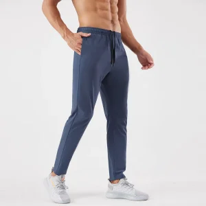 Spring Nylon Woven Mid Waist Sports Trousers Men’s Outdoor Training Loose Fitness Running Breathable Quick drying Casual Pants
