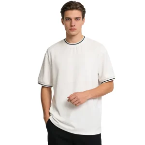 Spring Summer Men’s Short Sleeve T Shirt 100% Polyester Breathable Casual Business Heat Transfer Printed Pattern Regular Fit