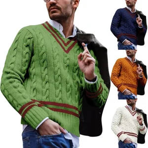 Spring and Autumn Knitwear Sweater Foreign Trade Men’s Warm Sweater Fashion Long Sleeve