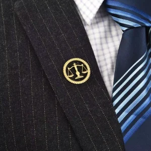 Stainless Steel Men’s Brooch Scale Of Justice For Lawyers Exquisite And Symbolic Accessory Stock Ready To Ship