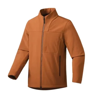 Stand Collar Soft Shell Windproof Waterproof Breathable Durable Men’s Women’s Outdoor Commuting Fleece Spring Autumn Coat Team