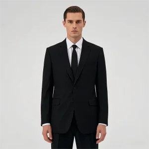 Stock Front Office Uniform Jackets Solid Men’s Suit Blazer