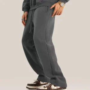 Straight- Leg Pants Blank Track Men’s Winter Sport Pants High Quality Men’s Casual Pants Fleece Joggers Custom Logo