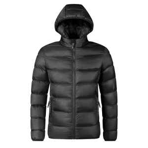 Streamlined Urban Hooded Zipper Men’s Thick Comfortable Down Jacket for Daily Routine Casual Commute Travel