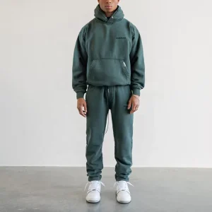 Streetwear Custom Logo Men’s Casual Sports Tracksuit Sweatsuit Manufacturer 100% Cotton Sweatpants and Hoodie Set for Men