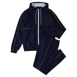 Stylish Fashion Full Zip Polyester Men Sweatsuit Set Tracksuit Hooded Lightweight Tracksuit Mens