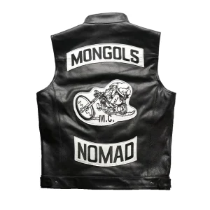 Stylish Genuine Leather Motorcycle 100% Natural Plus Size Men’s Cowhide Vest