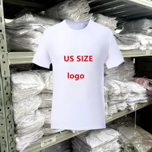 Sublimation Shirts 100 Polyester Cotton Feel US Size Blank Plain Custom Tshirts Logo Printing For Men’s T Shirts Printing