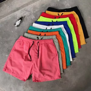 Summer Beach Shorts Elastic Swimwear Quick Dry Mens Swim Shorts With Pocket