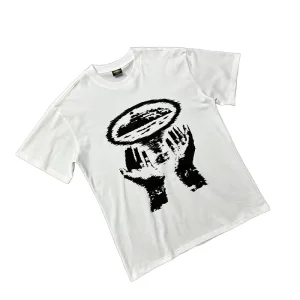 Summer Collection Versatile Solid Men’s Short Sleeve T Shirt Casual 100% Cotton 200g Embossed Design Factory