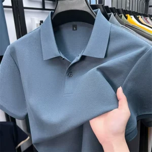 Summer Cotton Men’s Polo Shirt Short Sleeves Casual Pique Fabric Men’s Factory Customization Business Golf Wear POLO