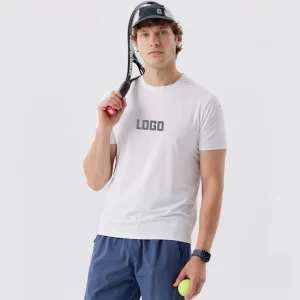 Summer In Stock Gym Sportwear Running Quick Dry Breathable Printing Blank 170Gsm Nylon Custom Men’s T Shirts T Shirt for Men