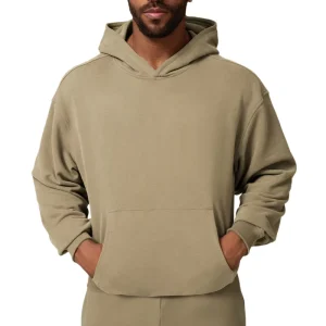Summer Lightweight Sports Casual Hoodie Thickened Home Commuting Fitness 50% Cotton 50% Polyester Solid Color Breathable