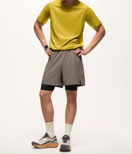 Summer Men’s Athletic Shorts Lightweight Four-Way Stretch Gym Shorts for Running Training Jogging
