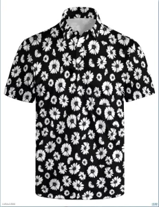 Summer Men’s Polo Shirts T Shirts Outdoor Loose-Fit Collared Short-Sleeve Sweatshirts Trendy Men’s Tops