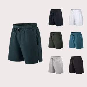 Summer Men’s Quick Dry Gym Shorts Sportswear Workout Jogger Running Designer Shorts Elastic Waist Woven Pattern Shorts for Men