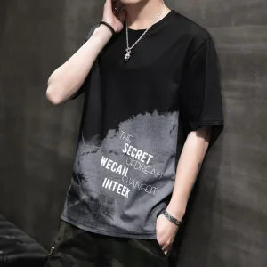 Summer Men’s T shirts Print Tops Tees Plus Size Men’s Clothing Casual Short Sleeve O Neck T Shirt