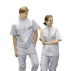 Summer Men’s and Women’s Casual Breathable Cotton Work Pants for Unisex Workshop Use