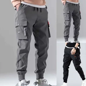 Summer New Design Multi pocket Cargo Pants Custom Elastic Plus Size Men’s Pants & Trousers Cargo Trousers