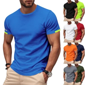 Summer New Loose Fitness Wear Men’s T shirts Short Sleeve Sportswear Tops