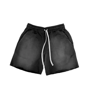 Summer Shorts Active Wear Blank Quick Dry Jogging Vintage Distressed Acid Washed Shorts for Man Baggy