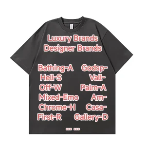 Summer Streetwear Dtg Printer Knitted T-shirt Printing Machine 100% Cotton Heavyweight Regular Fit Men’s