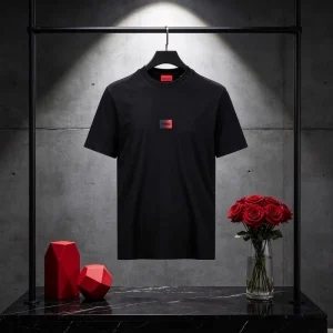 Summer Streetwear Men Heavyweight Cotton Tee Breathable Quick Dry Solid Color Oversized Loose T Shirt