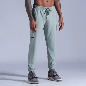 Summer Thin Breathable Zipper Pockets Men’s Running Joggers Pants