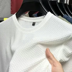 Summer Thin Comfortable and Breathable Men’s Short Sleeved T-shirt