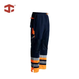 Summer Work Wear High Visibility Breathable Reflective Polyester Safety Work Pants for Construction Men’s