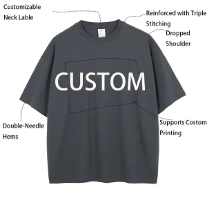 Support OEM and ODM Men’s T shirts for Summer High Quality Support Personalized T shirt Customization Trendy Hip hop Style Men’s T shirts