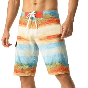 Swimwear Manufacturer Custom Swim Shorts for Men Board Shorts Quick Dry Plus Size Gym Fitness Shorts