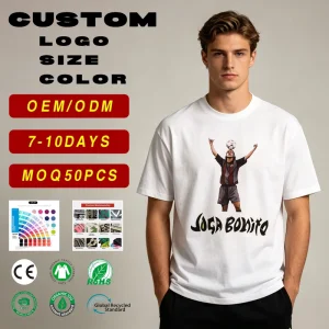 T Shirt 260g Heavy Soft Cotton t Shirts Custom Screen Print T shirt Oversize Graphic Loose Fit t Shirt for Men Unisex