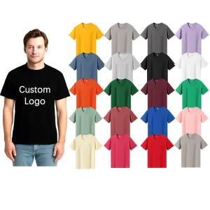 T Shirts with Logo Custom Logo Printed Oversized Screen Print Customize Tshirt 100% Cotton Designs Men Custom T Shirt