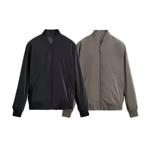 TAOP&ZA Spring Men’s Casual Versatile Ribbed Collar Long Sleeve Slim Fit Straight Jacket 4302460