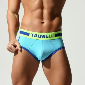 TAUWELL Direct From Factory Manufacturer Specializes Youth Mens Breathable Cotton Low-Rise Solid Briefs ODM Knitted