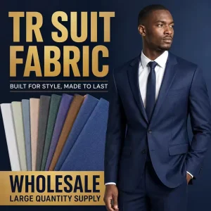 TR Men’s Suit Fabric Set TR 80/20 30S*30S 130*70 240gsm Formal Wear Custom Jackets Trousers Suits Uniform Textiles