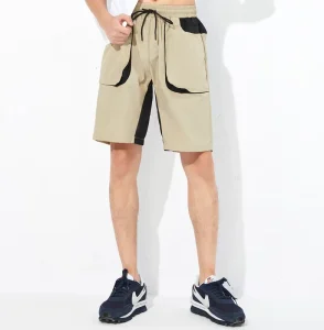 TRMA Men’s Techwear Accordion Pocket Utility Cargo Shorts S-4XL Nylon Polyester Woven Tactical Hiking Travel Sport Gear