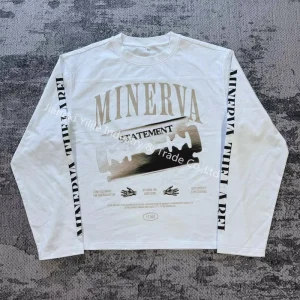 TS3742 Custom Long Sleeve 100% Cotton Digital Printing Men’s Crewneck Cropped Sweatshirt Streetwear Men Long Sleeve T Shirt