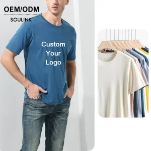 Tee Classic Men Tshirt Round Neck 100% Cotton T Shirt Custom Print Logo Black Plain Organic Cotton T shirt for
