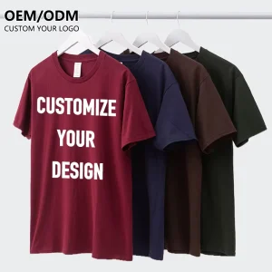 Tee Manufacturer Plain Cotton Men Tshirt Custom Print Graphic logo t Shirt Designs Sublimation Camiseta Men’s T shirts for Men