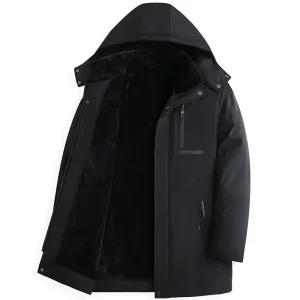 Thick Winter Coat Men’s Mid-length Coat Parker Down Jacket Business Casual Men’s Coats